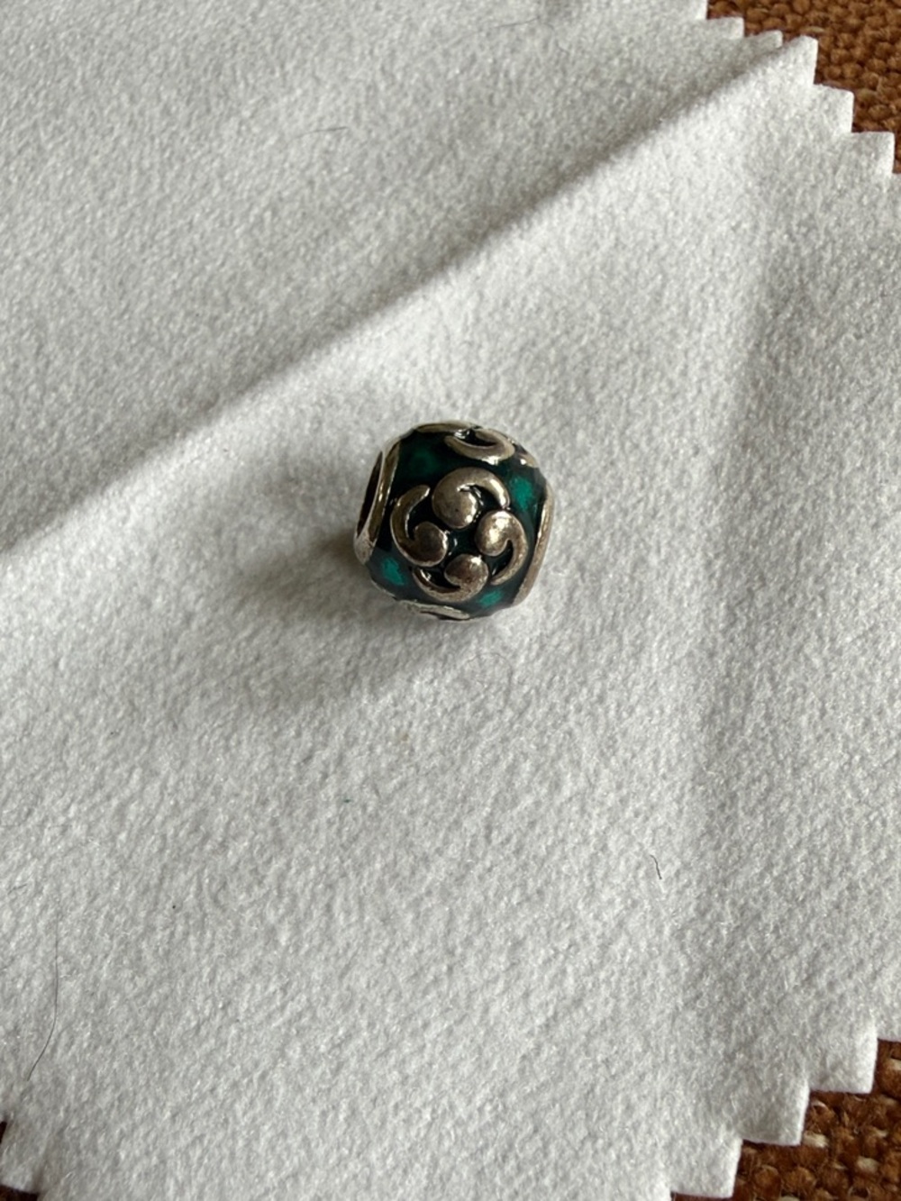 Pandora Celtic Teal Charm in Sterling Silver